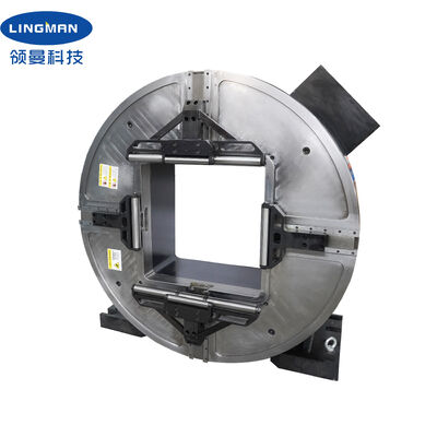 LINGMAN Beut Большой полый 640 мм лазерный роторный передний патрон с силой зажима 25 кН для станков для резки труб